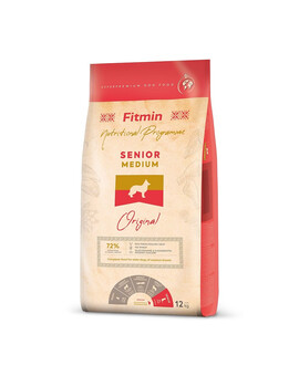 FITMIN Medium Senior Aliment complet pour chiens seniors de taille moyenne 12 kg
