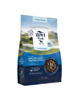 ZIWIPEAK Dog Steam & Dried Croquettes pour chiens à l'agneau séché 3,2 kg