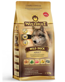 WOLFSBLUT Wild Duck Large Breed Adult Croquettes pour chiens de grande race avec du canard 12.5 kg