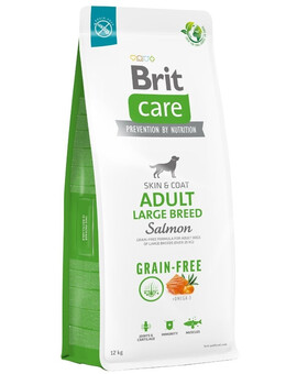 BRIT Care Grain-free Adult Large Breed Salmon - sans céréales avec saumon et pommes de terre pour chiens de grandes races - 12kg