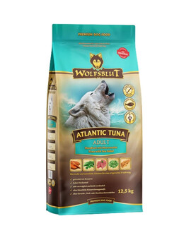 WOLFSBLUT Atlantic Tuna Adult croquettes pour chiens adultes avec du thon et de la laitue de mer 12,5 kg