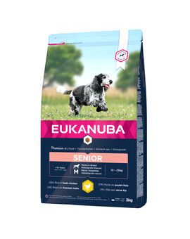 EUKANUBA Caring Senior Medium Breed reich an frischem Huhn 3kg