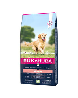 EUKANUBA Senior L/XL - pour chiens âgés de grande race riche en agneau et en riz - 2.5 kg