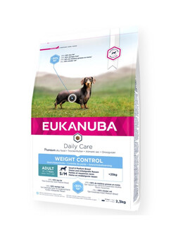 EUKANUBA Daily Care Adult Small/medium Weight control chicken - poulet pour chiens adultes de petite et moyenne taille en surpoids - 2,3 kg