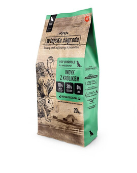 WIEJSKA ZAGRODA Dinde avec croustillants de lapin - S 20kg