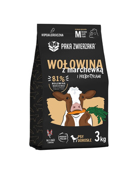 PAKA ZWIERZAKA Seventh Heaven Croquettes au bœuf et à la carotte M 3kg