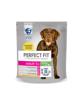 PERFECT FIT Adulte 1 an Riche en poulet pour les chiens de moyenne et grande race 5 x 825g