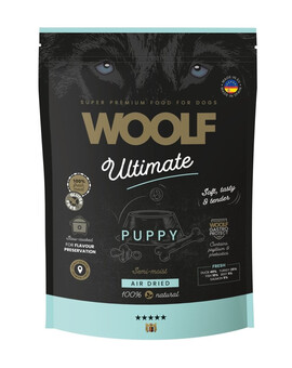 WOOLF Ultimate Soft Puppy 1 kg sans céréales, aliment semi-humide avec canard et dinde pour chiots