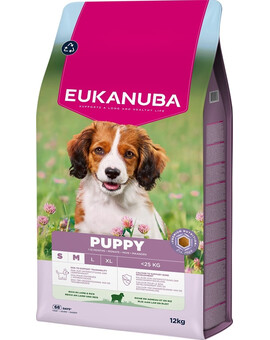 EUKANUBA Puppy Small Medium Breeds Lamb Rice 12 kg nourriture sèche pour chiots de races petites et moyennes riche en agneau et en riz