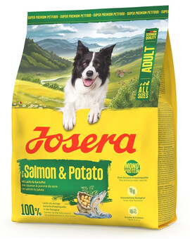 JOSERA Salmon and Potato Adult nourriture sans céréales pour chiens ayant un estomac sensible 900g