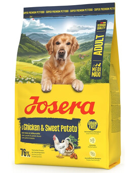 JOSERA Chicken with Sweet Potato Adult – Croquettes sans céréales pour chiens de races moyennes et grandes 3 kg