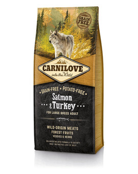 CARNILOVE Saumon & Dinde pour Chien Adulte du Grande Race 1,5 kg
