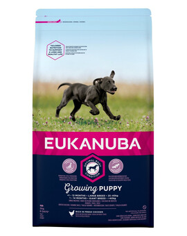 EUKANUBA Growing Puppy Grande Race au Poulet 2kg