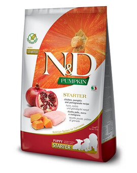 FARMINA N&D Pumpkin Dog Puppy All Breeds chicken & pomegranate 2.5 kg poulet et grenade pour toutes les races de chiots