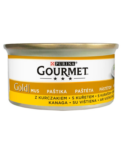 GOURMET Gold Mousse au poulet 24x85 g nourriture pour chats