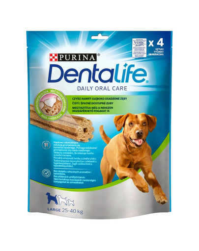 PURINA Dentalife Large 6x142g (24 pcs.) friandises dentaires pour les chiens adultes de grande race