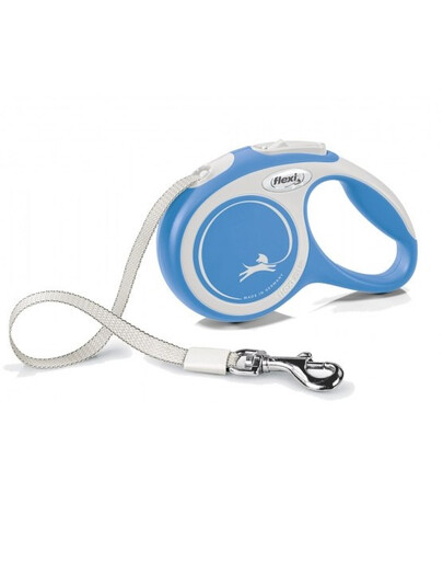 FLEXI Laisse automatique New Comfort L Sangle 5m Bleu