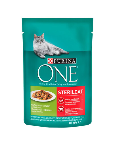 PURINA ONE Sterilcat avec de la dinde 85g pour les chats stérilisés
