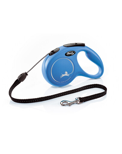 FLEXI Laisse New Classic S Corde 5m Bleu
