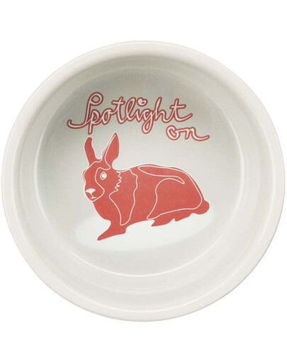 TRIXIE Bol en céramique pour lapin 240ml/11cm