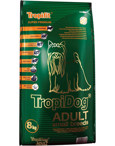 TROPICAL Tropidog adult small breeds Croquettes pour chiens de petits races 8 kg