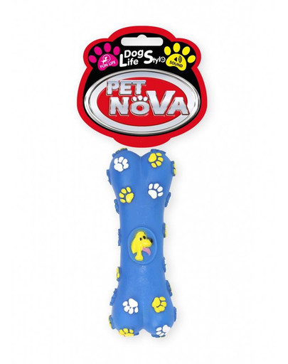 PET NOVA Dog Lifestyle Os jouet pour chien 15cm bleu