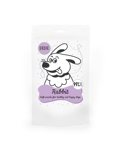 PAKA ZWIERZAKA PEPE Mini Chunkies Rabbit 80 g Friandises au lapin
