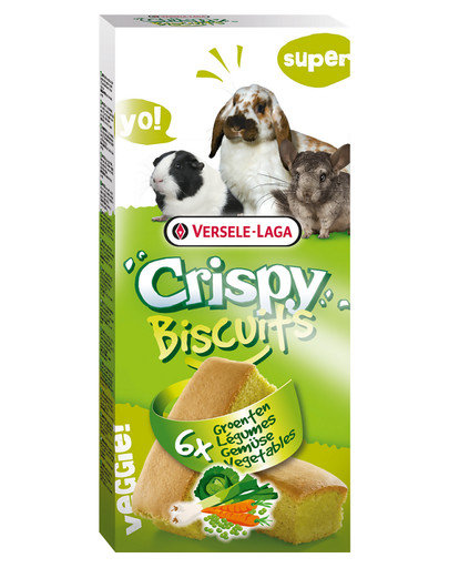 VERSELE-LAGA Biscuit Vegetables Biscuits pour tous les petits mammifères 70 g