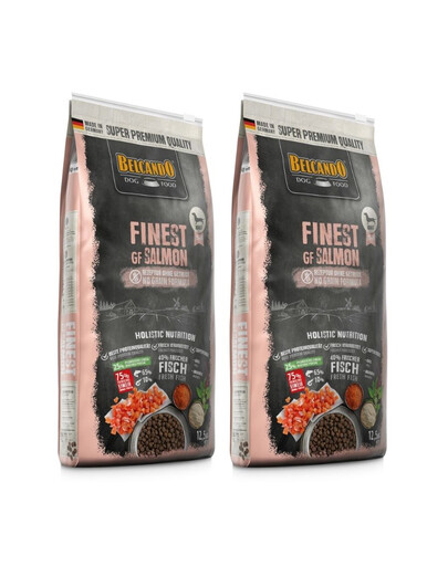 BELCANDO Finest Grain Free Salmon XS-M 25 kg (2x12.5 kg) croquettes pour chien au saumon sans céréales
