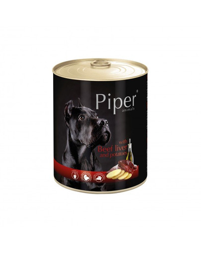 DOLINA NOTECI PIPER - pâtée de foie de bœuf et pommes de terre pour chiens adultes - 800 g