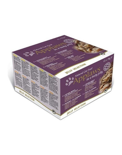 APPLAWS Cat Tin Multipack Jelly Selection 4x(12x70g)