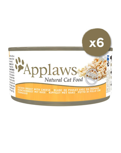 APPLAWS Cat Tin Chicken with Cheese 6 x 70 g