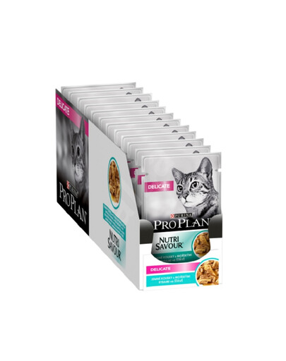 PURINA PRO PLAN Delicate Ryby 26 x 85 g pour les chats au système digestif sensible