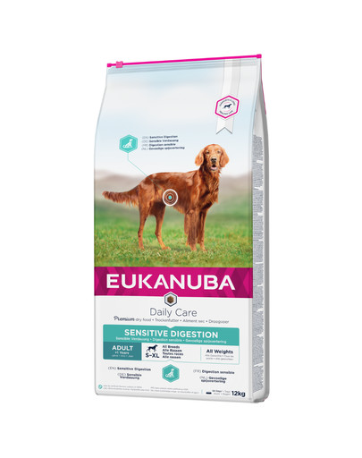 EUKANUBA Daily Care Adult Sensitive Digestion - pour chiens adultes ayant un tube digestif sensible - 12 kg