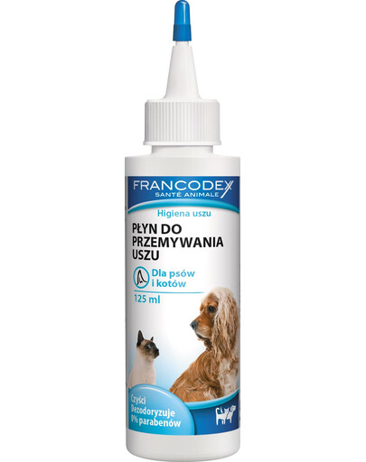 FRANCODEX Nettoyant auriculaire pour chiens et chats 125 ml
