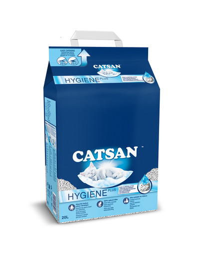 CATSAN Hygiene Plus 20l litière naturelle pour chats