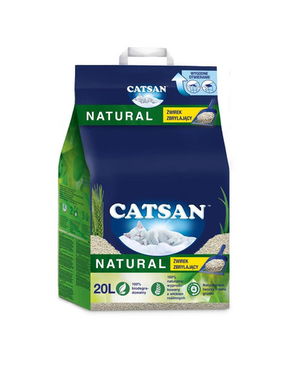 CATSAN Natural 20l litière agglomérante pour chats