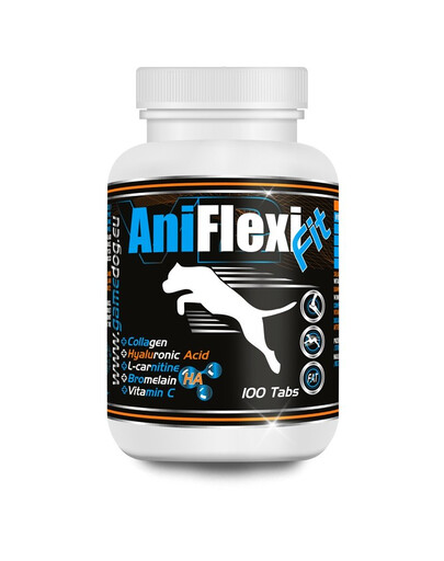 GAME DOG AniFlexi Fit V2 - Complément alimentaire pour soutenir le système musculosquelettique - 100 comprimés