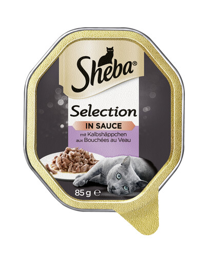SHEBA Selection in Sauce z Cielęciną 44 x 85g (30 + 14 gratis)
