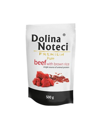 DOLINA NOTECI Premium Pure - Bœuf avec Riz pour chiens adultes - 500g