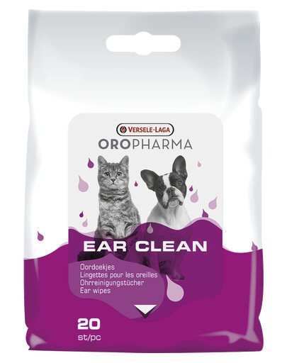 VERSELE-LAGA Oropharma Ear Clean Lingettes humides pour les oreilles 20 pièces
