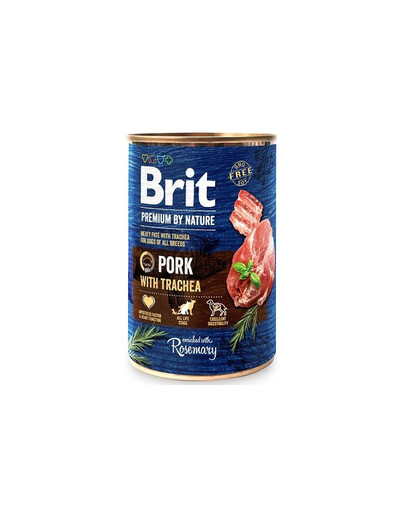BRIT Premium by Nature 6 x 400 g avec porc et œsophage nourriture humide
