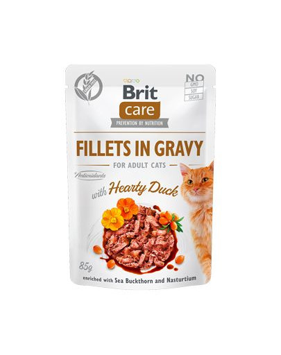 BRIT Care Fillets in gravy duck 24 x 85 g