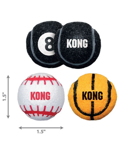 KONG Sport Balls Assorted  (3pack) XS