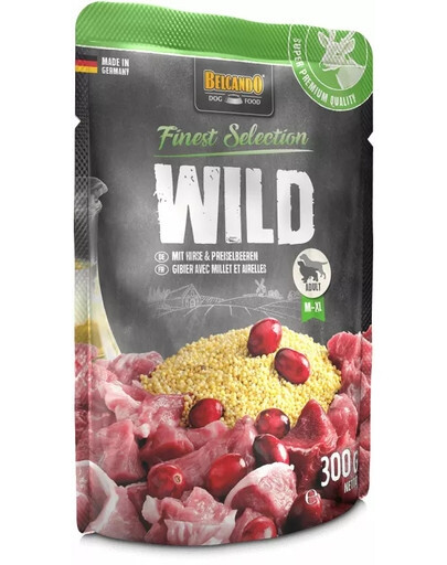 BELCANDO Pâtée de gibier, millet et airelles 300 g
