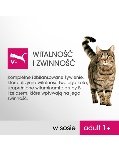 PERFECT FIT Cat Adult 1+ Mélange d'aliments humides en sauce 4x85 g