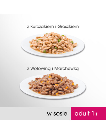 PERFECT FIT Cat Adult 1+ Mélange d'aliments humides en sauce 4x85 g