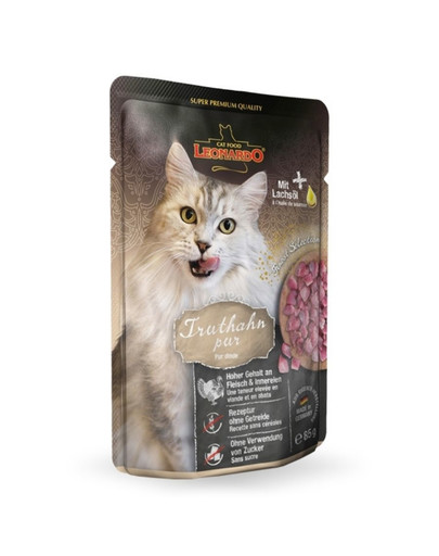 LEONARDO Finest Selection Dinde pour chats 16 x 85 g