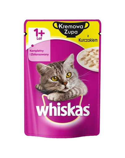 WHISKAS Soupe crémeuse au poulet 85g x28