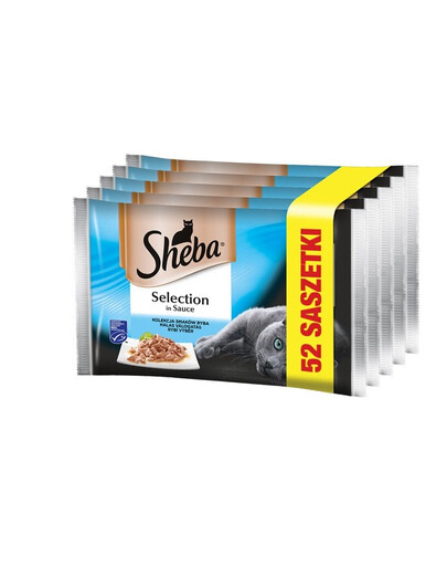 SHEBA Selection in Sauce mokra karma dla kota w sosie 52 x 85 g
